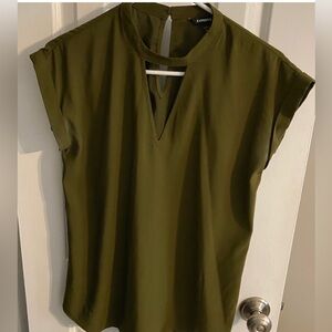 Express Women's Olive Blouse